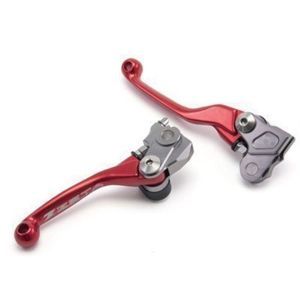 Set manete flexibile frană+ambreiaj Zeta Kawasaki/Suzuki KX 65/85 00->, KX 00-05, RMZ 05 -> roșu